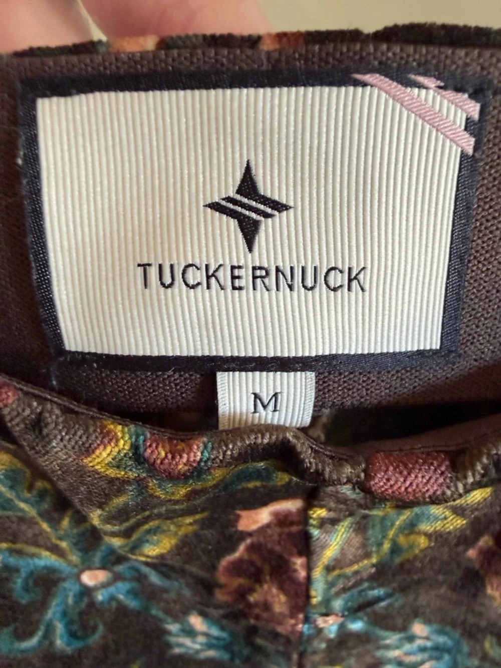 Tuckernuck Hazel Moonflower Velvet Ashford Pants. Size medium. - Picture 7 of 7